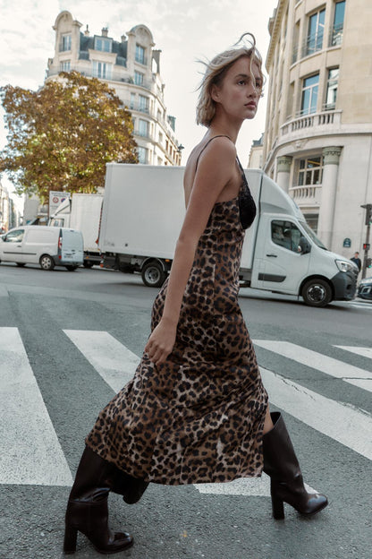 Wild Elegance Leopard Dress