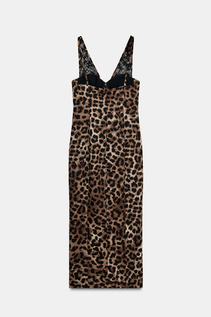 Wild Elegance Leopard Dress