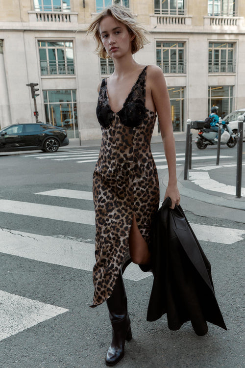 Wild Elegance Leopard Dress