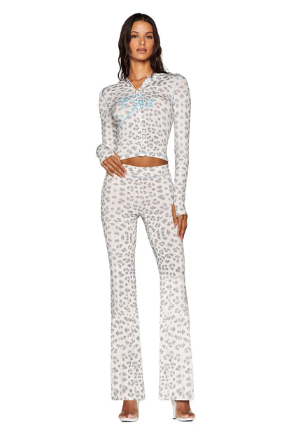 Viral Snow Leopard Set Grey/White