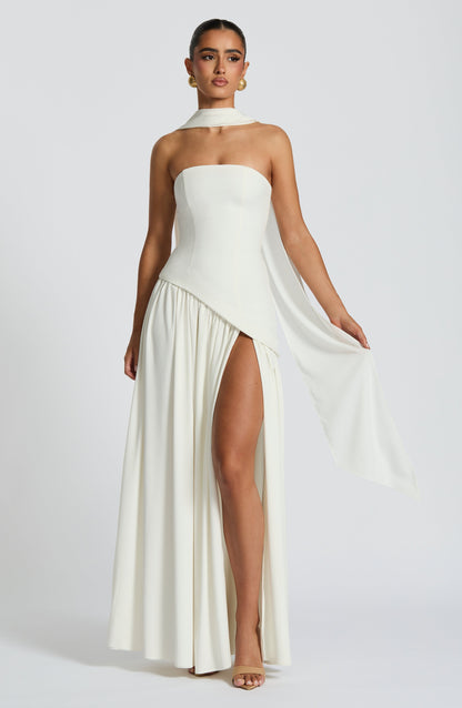 DEEP OLIVE MAXI DRESS GOWN
