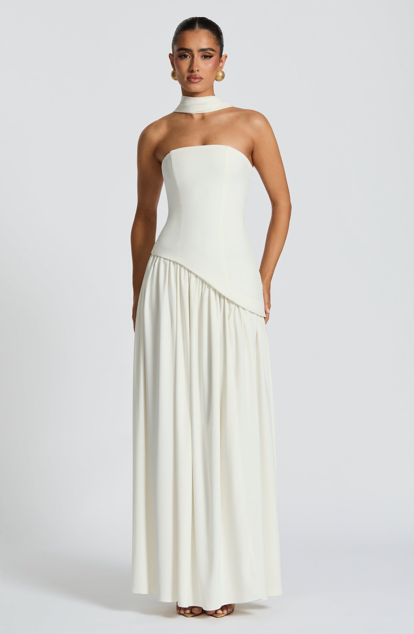 DEEP OLIVE MAXI DRESS GOWN