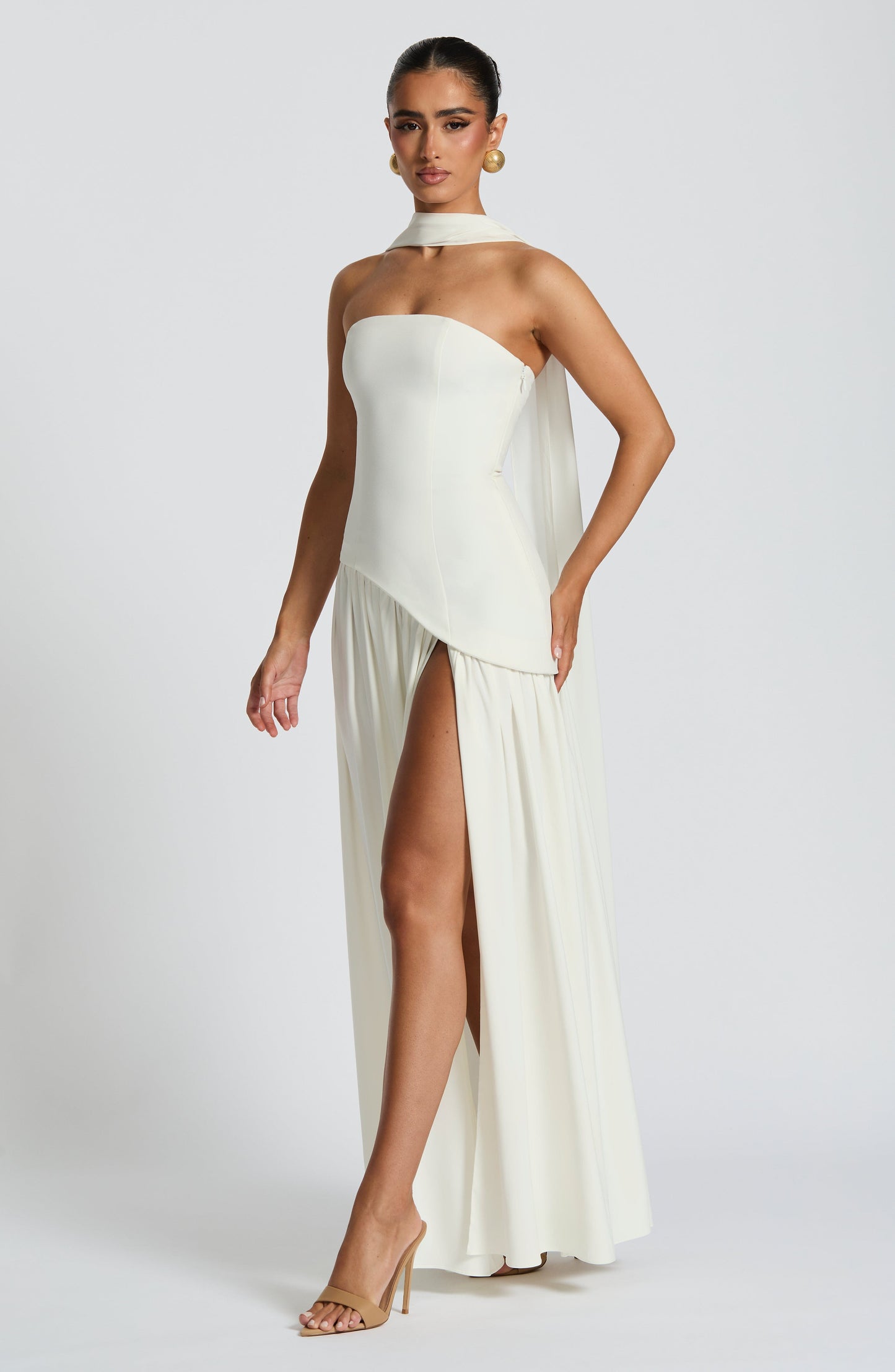 DEEP OLIVE MAXI DRESS GOWN