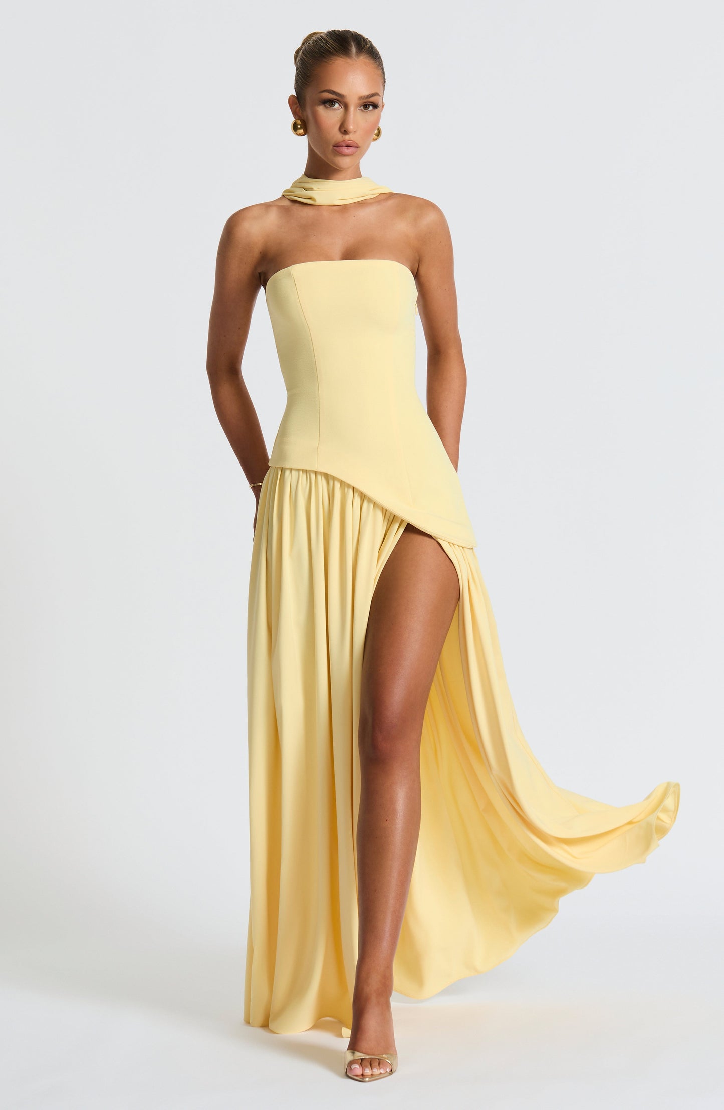 DEEP OLIVE MAXI DRESS GOWN