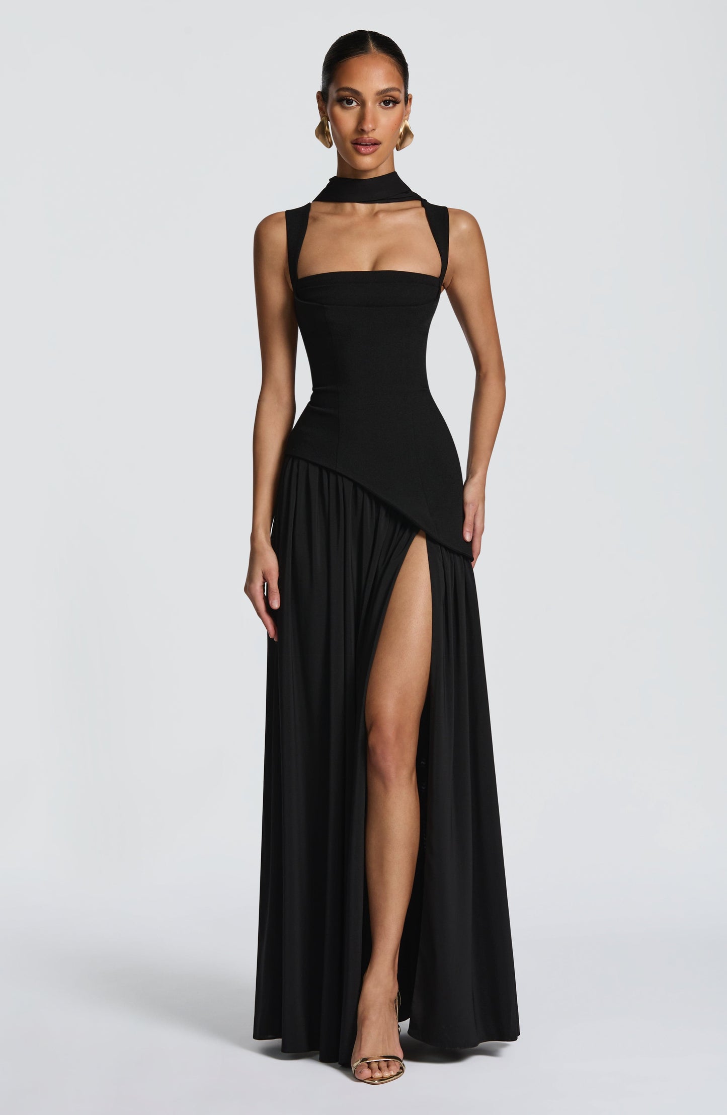 DEEP OLIVE MAXI DRESS GOWN