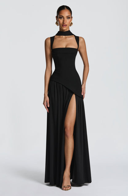 DEEP OLIVE MAXI DRESS GOWN