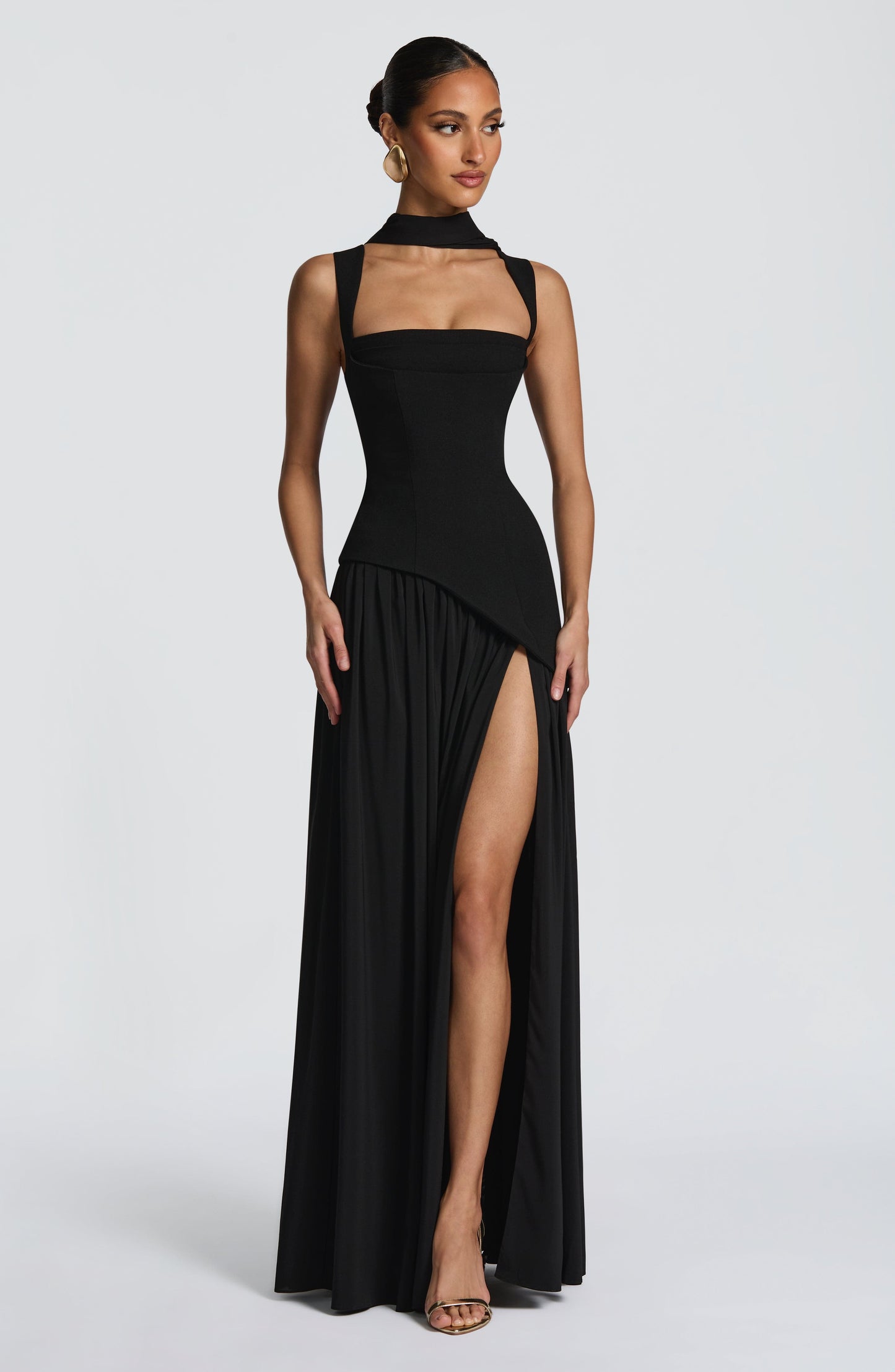 DEEP OLIVE MAXI DRESS GOWN