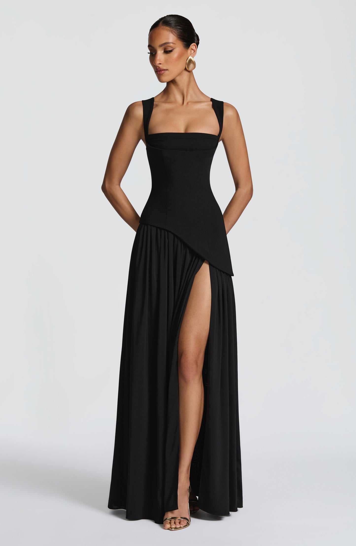 DEEP OLIVE MAXI DRESS GOWN